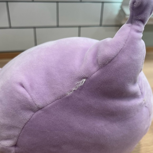 Retired Kellytoy Squishmallows 8” Dina The Purple Dragon 2021 Valentine Plush - Picture 4 of 6